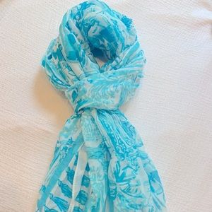 Light Blue Lilly Pulitzer fashion scarf